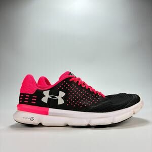 Under Armour Speed Swift 2 Black Pink Running Shoes 1285498-004 Women's Size 8